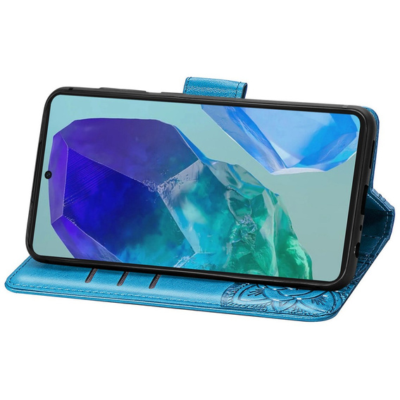 Klapkové puzdro pre Samsung Galaxy A16, Butterfly, modré