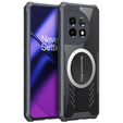 Puzdro pre OnePlus 11 5G, s magnetickým štítkom, transparentné / čierne
