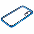 Puzdro pre iPhone 16, Magnetic Dual Glass, modré