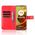 Klapkové puzdro pre Motorola Moto G85, Crazy Horse Wallet, červené