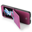 Puzdro pre Samsung Galaxy Z Flip7 FE / Z Flip6, Card Slot Ring Case, fialové