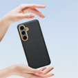Kožené puzdro pre Samsung Galaxy S25+ Plus, leather hybrid, čierne