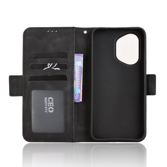 Klapkové puzdro pre Honor 400 5G, Card Slot, čierne