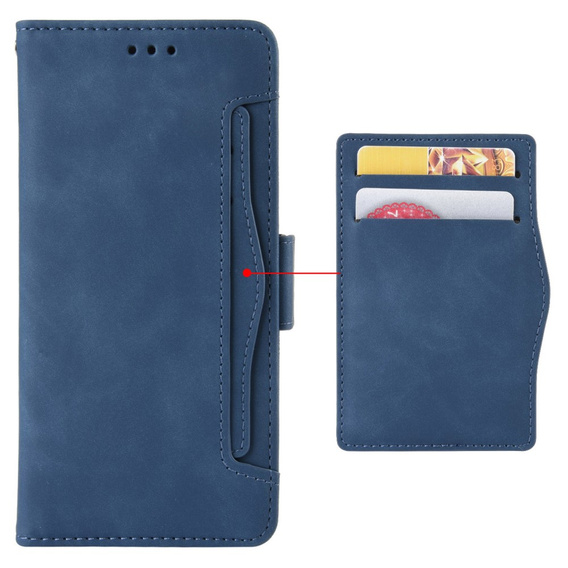 Klapkové puzdro pre Xiaomi Redmi Note 13 Pro 5G, Card Slot, modré