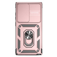 Obal na mobil pre Samsung Galaxy S24 Ultra, CamShield Slide, ružové rose gold