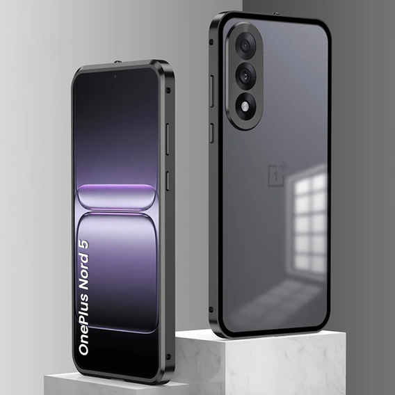 Puzdro pre OnePlus Nord 5, Frame Case, čierne