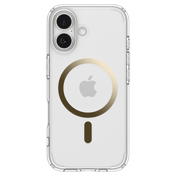 Spigen puzdro pre iPhone 17, Ultra Hybrid MagSafe, číre/zlaté