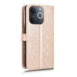 Flipové puzdro pre Realme Note 70T 4G, Wallet Rhombus, zlaté