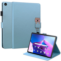 Puzdro pre Lenovo Tab M10 Plus 10.6 Gen 3, s chlopňou, animal, modré