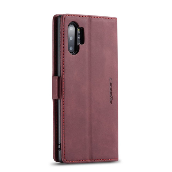 CASEME puzdro pre Samsung Galaxy Note 10 Plus/5G, Leather Wallet Case, červené
