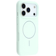 Silikónové puzdro pre iPhone 17 Pro, pre MagSafe, proti nárazom, zelené