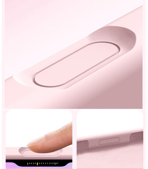 Silikónové puzdro pre iPhone 17 Pro Max, pre MagSafe, proti nárazom, ružové