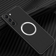 Obal na mobil pre Samsung Galaxy S21, Magsafe Slim Carbon, čierne