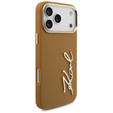 Puzdro Karl Script Logo od Karla Lagerfelda – s kovovými gombíkmi pre iPhone 17 Pro Max