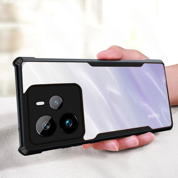 Obal na mobil pre Xiaomi Redmi Note 14 5G, AntiDrop Hybrid, čierne
