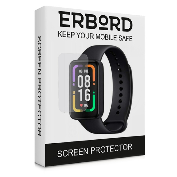 3x ERBORD Hydrogélová fólia pre Xiaomi Redmi Smart Band Pro