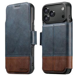 Flipové puzdro 2 v 1 pre iPhone 17 Pro Max, SUTENI, pre MagSafe, modré