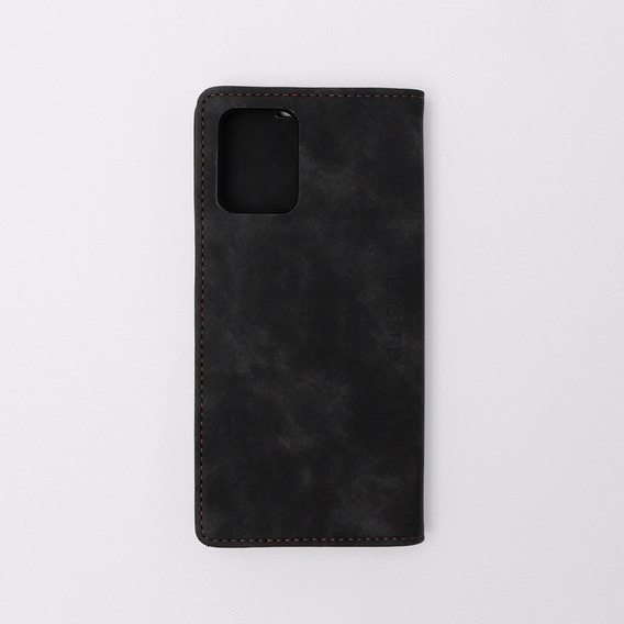 Puzdro pre Motorola Moto E13 4G, ERBORD Vintage, peňaženka s chlopňou, čierne