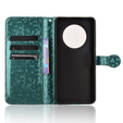 Flipové puzdro pre Oppo Reno 12FS / 12F, Wallet Rhombus, zelený