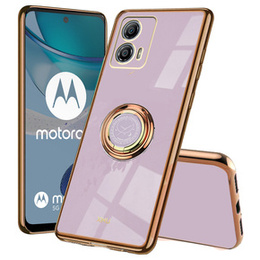 Obal na mobil pre Motorola Moto G53 5G, Electro Ring, fialové