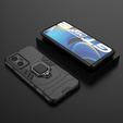 Obal na mobil pre Realme GT 2 / Realme GT Neo 2, Kickstand Ring, čierne
