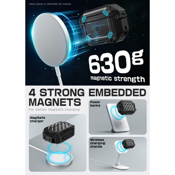 Ochranné puzdro Supcase Unicorn Beetle Pro MagSafe IP68 pre Apple AirPods Pro 3