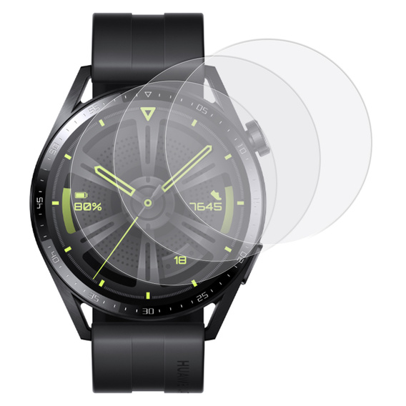 3x ERBORD Hydrogélová fólia pre Huawei Watch GT 3 46mm