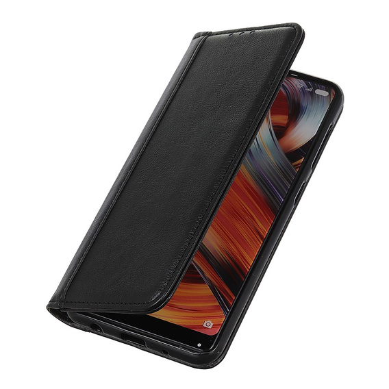 Obal na mobil pre Xiaomi 14 Ultra, Wallet Litchi Leather, čierne