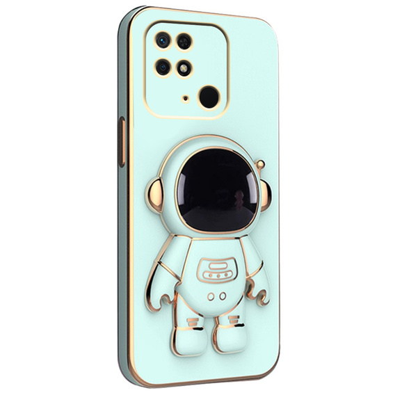 Obal na mobil pre Xiaomi Redmi 10C, Astronaut, zelený