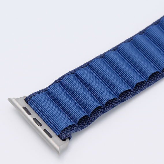 Nylonový remienok pre Apple Watch 1/2/3/4/5/6/7/8/SE/ULTRA 42/44/45/49 mm, námornícky modrý