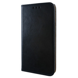 Klapkové puzdro pre LG K10 2017, Leather Flexi Book, čierne