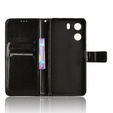Klapkové puzdro pre Xiaomi Redmi 13C / Poco C65, Crazy Horse Wallet, čierne