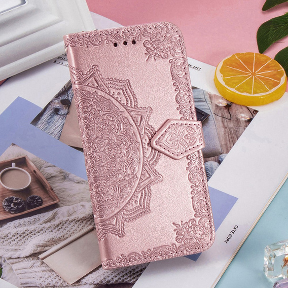 Klapkové puzdro pre Samsung Galaxy Z Fold3 5G, Mandala, ružové rose gold