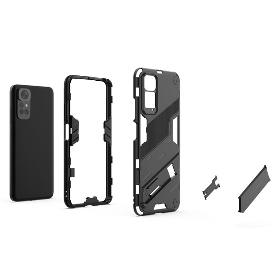 Puzdro pre Xiaomi Redmi Note 11/11S, Military kickstand, modré