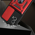 Obal na mobil pre Motorola Moto G73 5G, CamShield Slide, červené