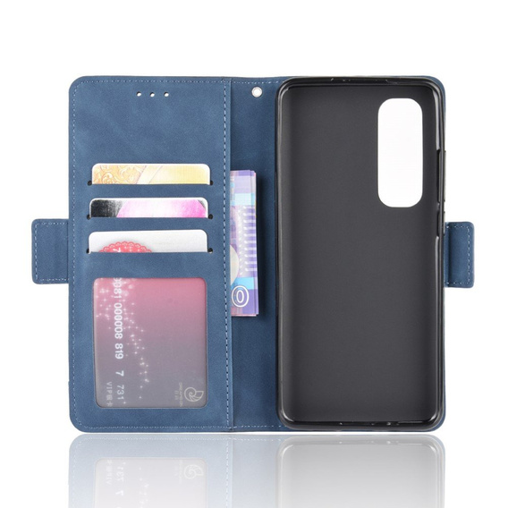 Klapkové puzdro pre Xiaomi Mi Note 10 Lite, Card Slot, modré