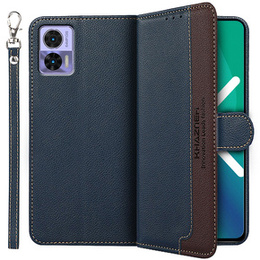 Klapkové puzdro pre Motorola Edge 30 Neo 5G, KHAZNEH RFID, Dual Color, modré