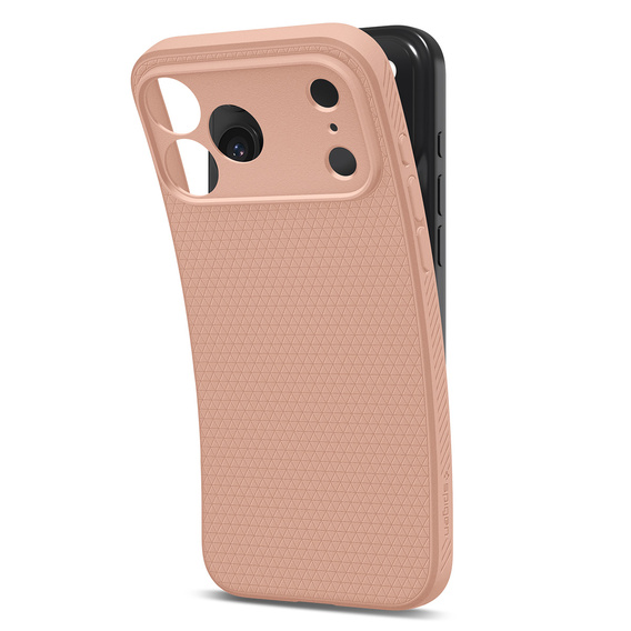 Puzdro Spigen Liquid Air pre iPhone 17 Pro Max, ružový titán