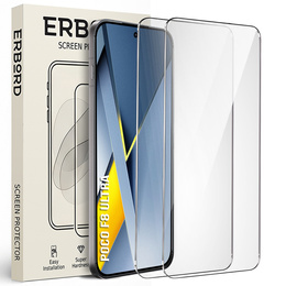 2x ERBORD 9H tvrdené sklo pre Xiaomi Poco F8 Ultra