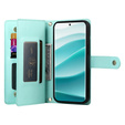 Klapkové puzdro pre Xiaomi Redmi Note 14 Pro 5G / Poco X7 5G, Wallet Zipper Pocket, zelený