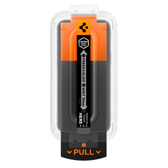 Spigen tvrdené sklo pre iPhone 17 Pro / 17 / 16 Pro, Glas.tR "EZ Fit Pro", číre