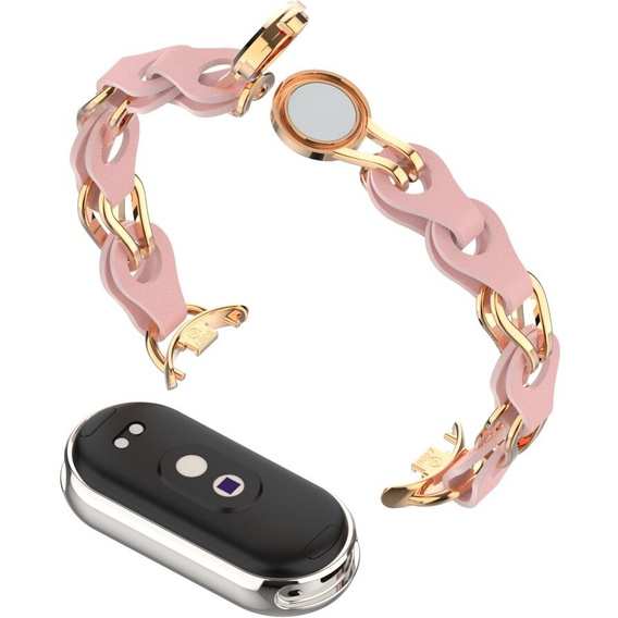 Kobieca bransoleta do Xiaomi Smart Band 10 / 9 / 8, Czarna