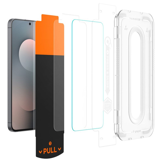 Spigen Glas.tR EZ Fit Pro HD 2-balenie tvrdeného skla pre Samsung Galaxy S25 FE