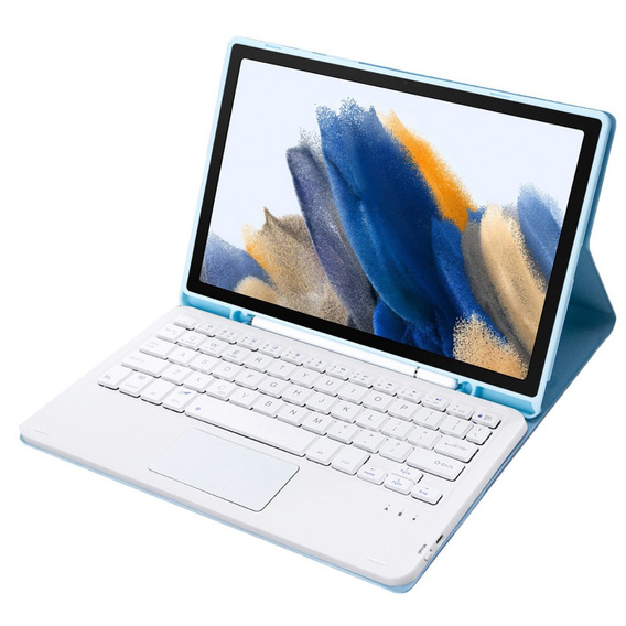 Puzdro + klávesnica Samsung Galaxy Tab A8 10.5 X200 / X205, Touchpad, modré