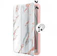 Obal na mobil pre Samsung Galaxy Tab A 8.0, Suritch Full Body Basic Marble, ružové