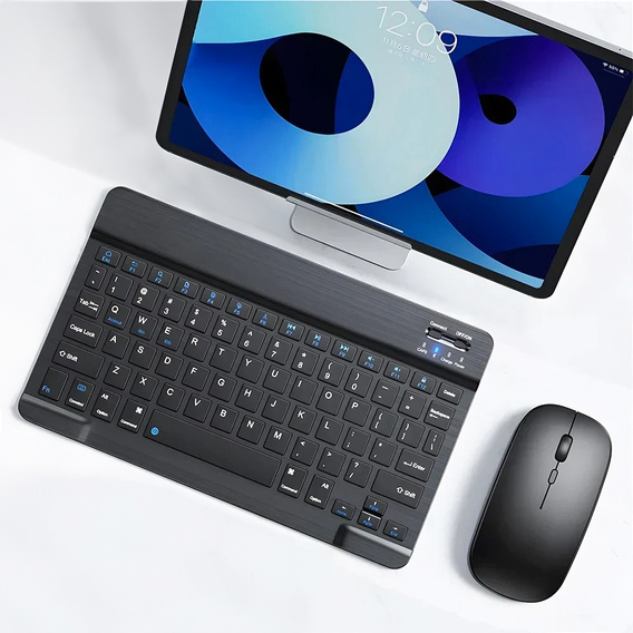 Bezdrôtová mini klávesnica Bluetooth pre tablet, čierny