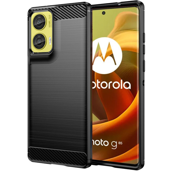 Obal na mobil pre Motorola Moto G85, Carbon, čierne