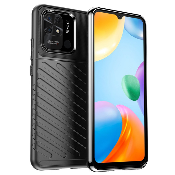 Obal na mobil pre Xiaomi Redmi 10C, Thunder, čierne