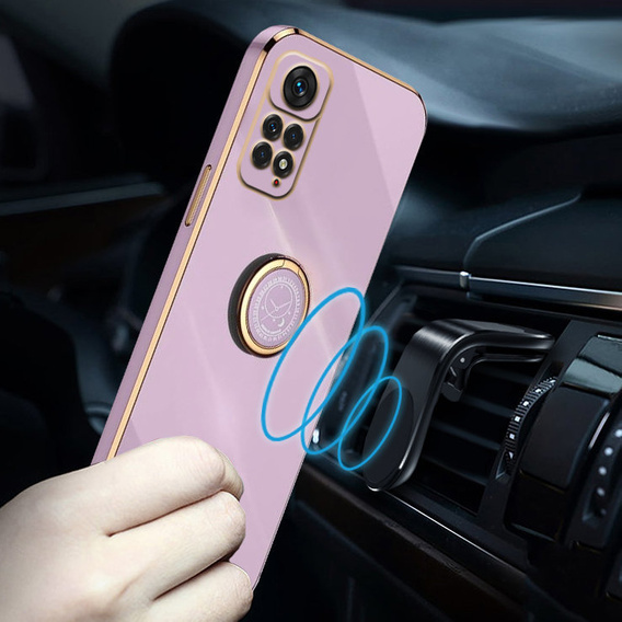 Obal na mobil pre Xiaomi Redmi Note 11 Pro 4G/5G, Electro Ring, fialové