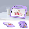 Detské puzdro pre Samsung Galaxy Tab A7 Lite 8.7 T220/T225, Cute Patterns, so stojanom, fialové